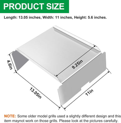 Placa deflectora acero inox para Traeger Pro 22 Pit Boss