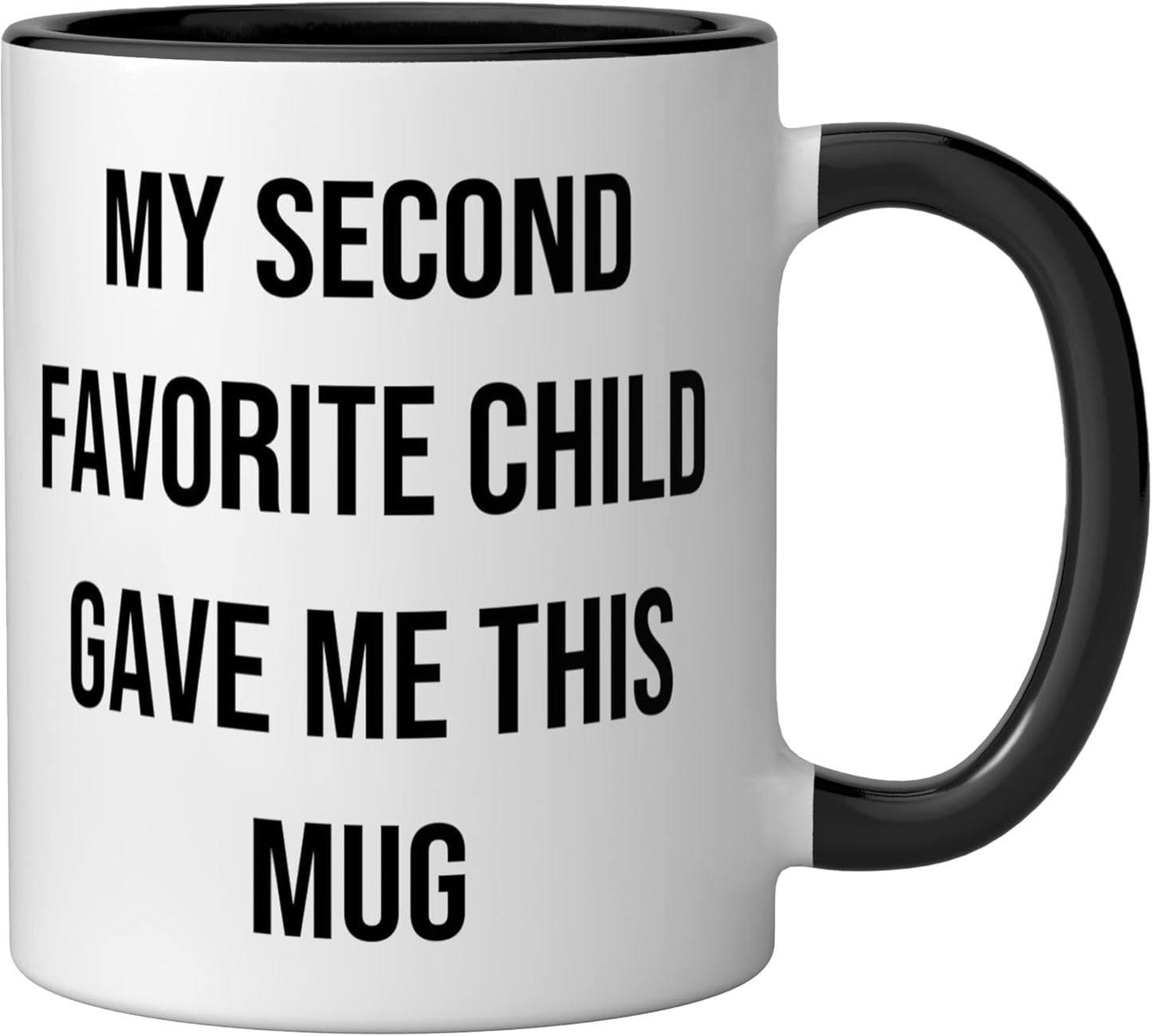 Taza Cerámica para Padre/Madre Negro/Blanco