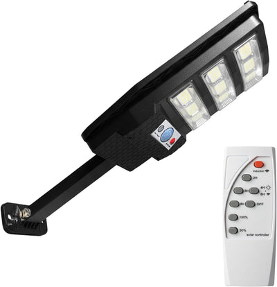 Luz solar exterior 81 LED 6500K sensor movimiento IP65
