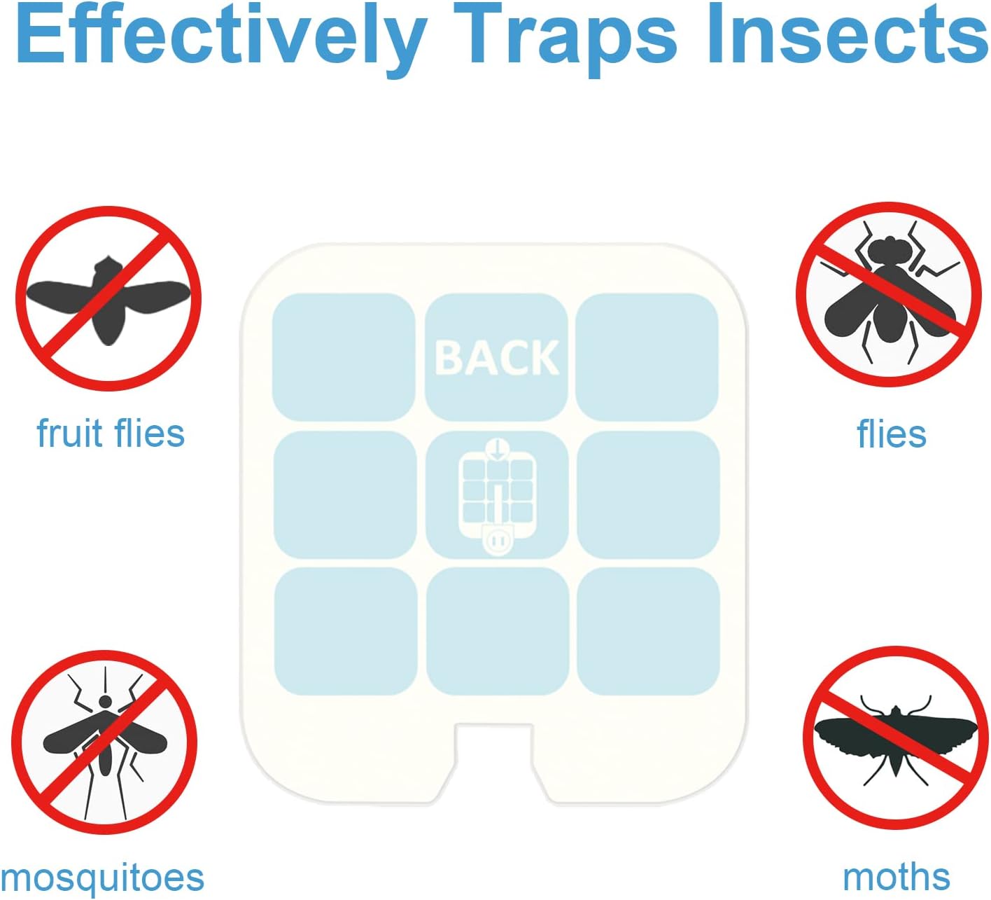 20 Pzas Tarjetas Adhesivas para Trampa Moscas Safer y Dynatrap