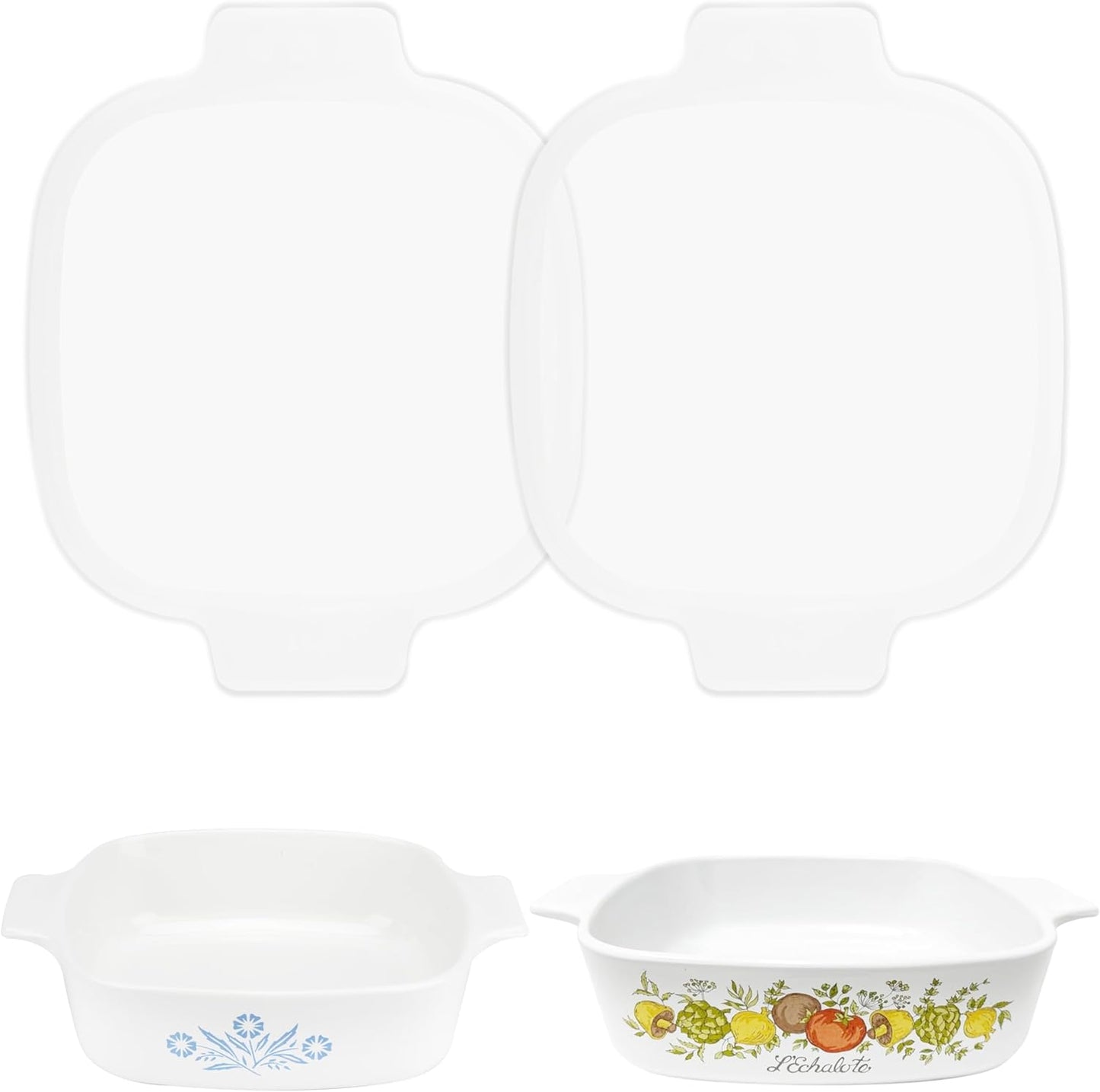 Tapas de silicona para Corningware A-1-B 2 piezas