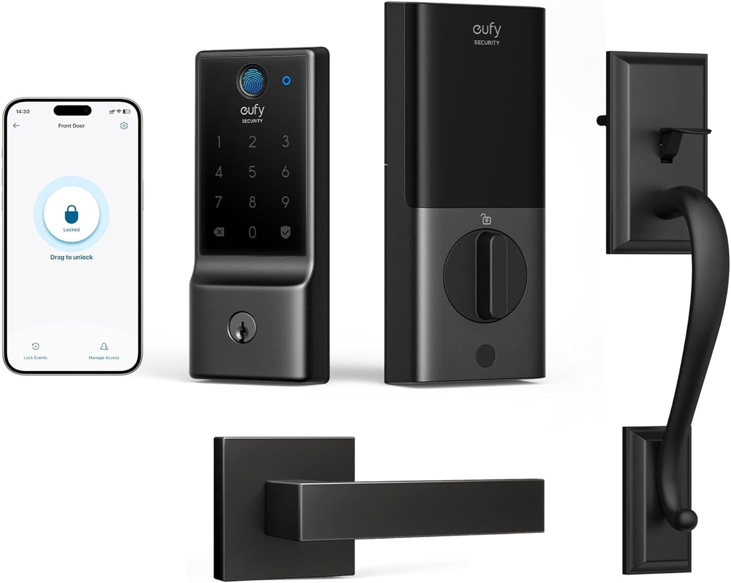 Cerrojo inteligente C220 con huella, Wi-Fi y control por app