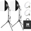 Kit Softbox 2x16x16pulg con trípode 63pulg y bombilla LED 5400K