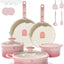 Set 20 Utensilios Cocina Titanio Antiadherente Mango Desmontable