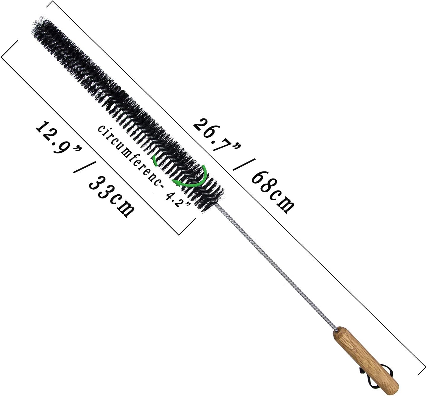 Cepillo limpiador secadora 26pulg flexible bristile suave