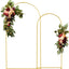 Soportes arco boda metal dorado 2.2x1.8m para fiesta