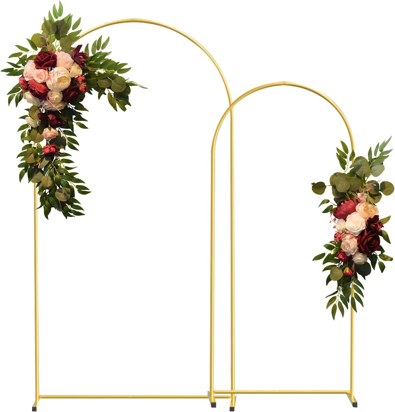 Soportes arco boda metal dorado 2.2x1.8m para fiesta