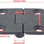 Set 2 Bisagras Mesa Plegables Aleación Zinc