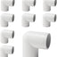 Codo PVC SCH40 3/4 pulg 90 grados 2 vías para bricolaje