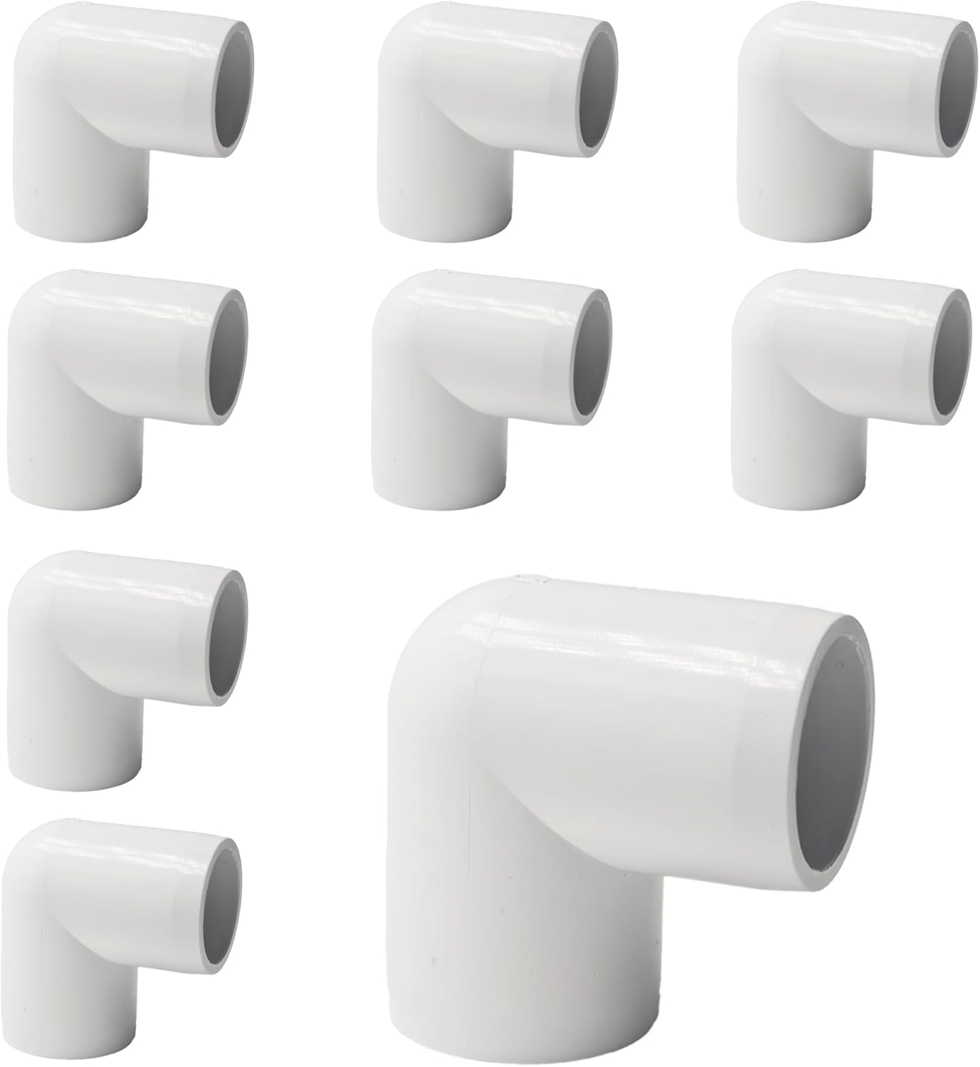Codo PVC SCH40 3/4 pulg 90 grados 2 vías para bricolaje