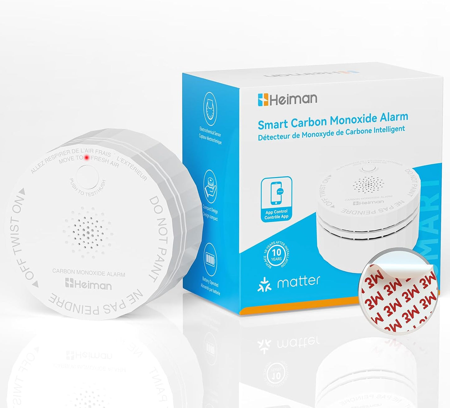 Detector CO portátil Matter Smart batería viajes RV