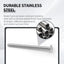Tornillos proteccion grifo Moen acero inox cromado set 2