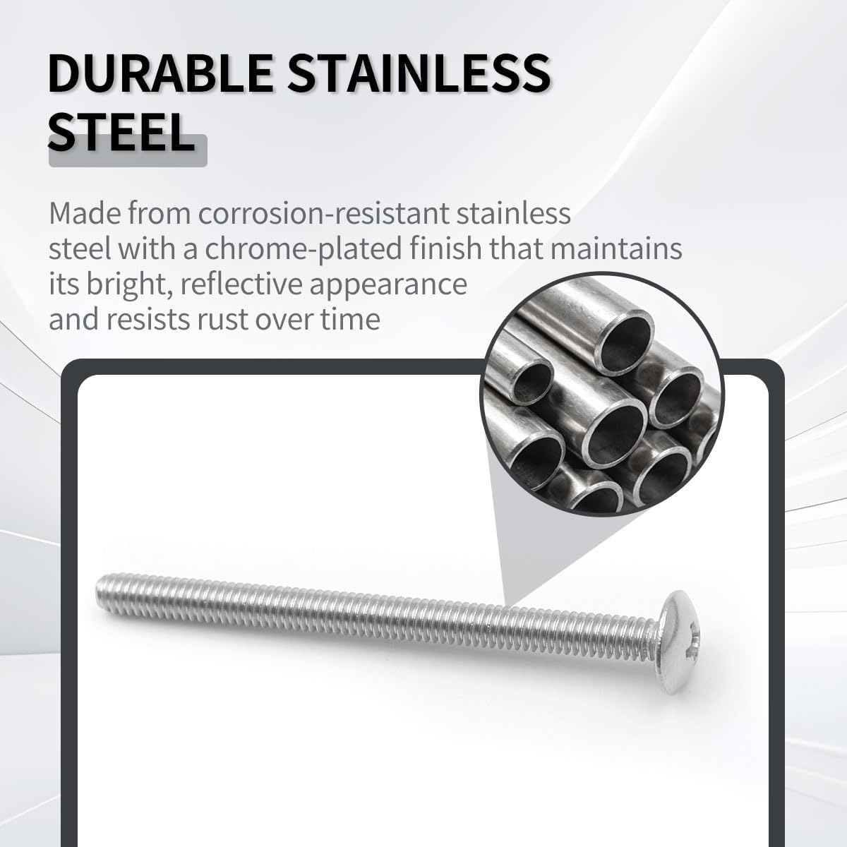 Tornillos proteccion grifo Moen acero inox cromado set 2