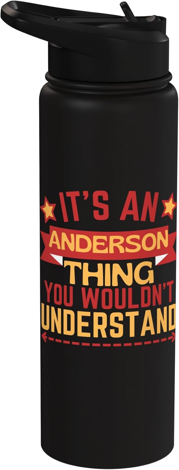 Botella agua acero inox aislada para Anderson