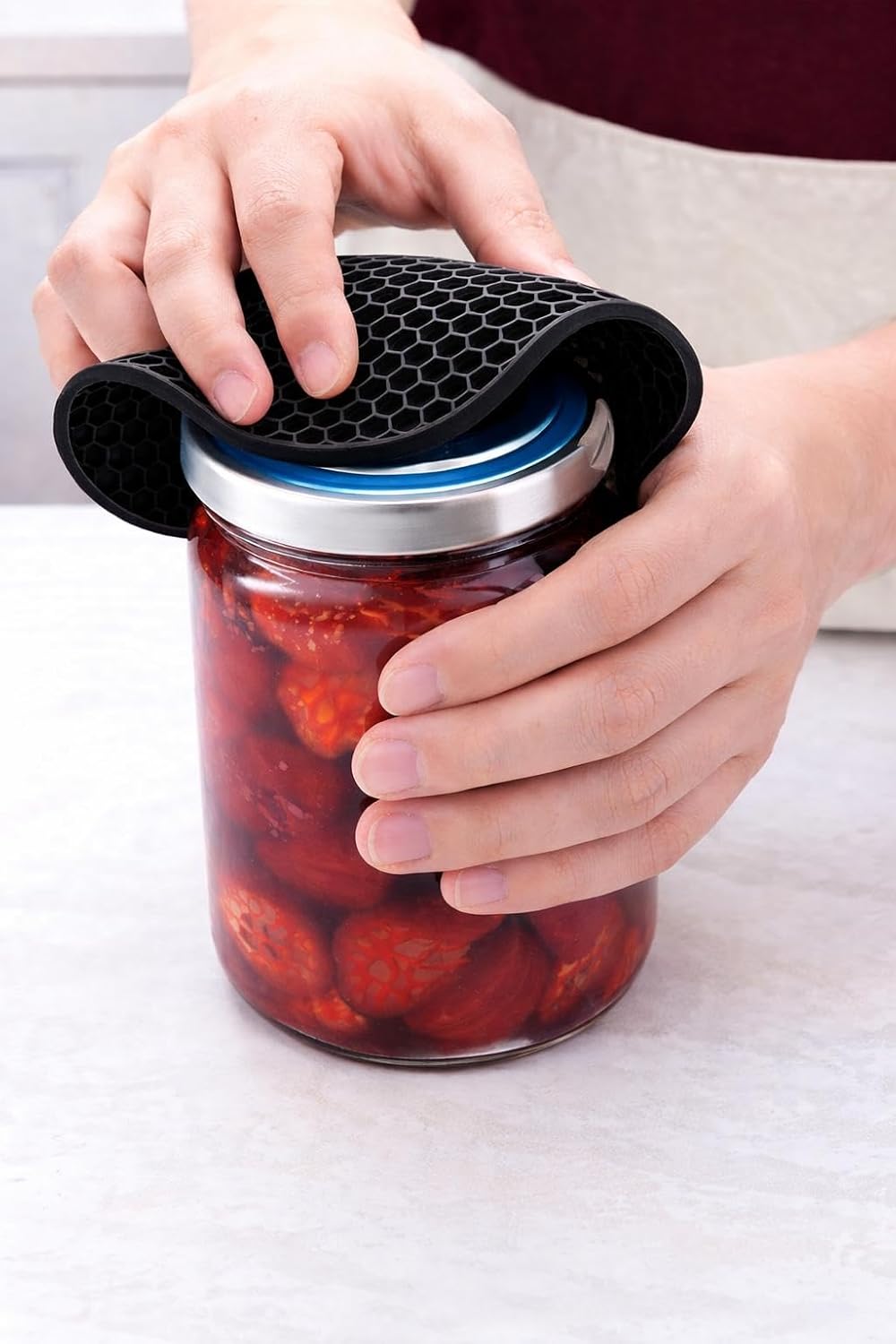 Almohadilla de silicona extra grande 9.25 pulgadas antideslizante para botellas