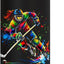 Bottella de agua acero inoxidable aislada para hockey femenino con logotipo