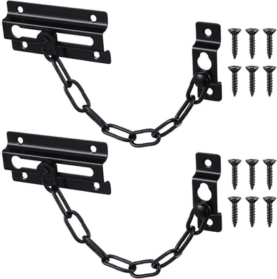 Cerradura cadena puerta 7.35pulg 12 s para interior negro