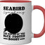 Taza Cerámica Observación Aves Pico Azul Rojo/Blanco