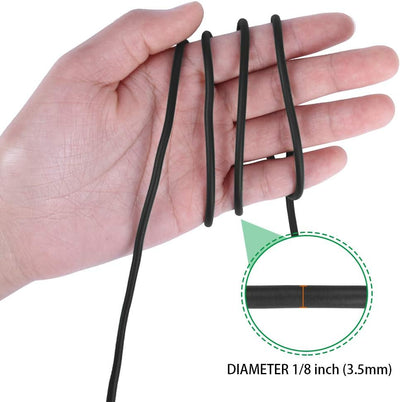 Lazos jardín alambre suave 52ft 0.138pulg para plantas 2uds negro