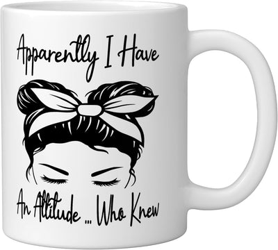 Taza de cerámica para cabello desordenado con mensaje divertido