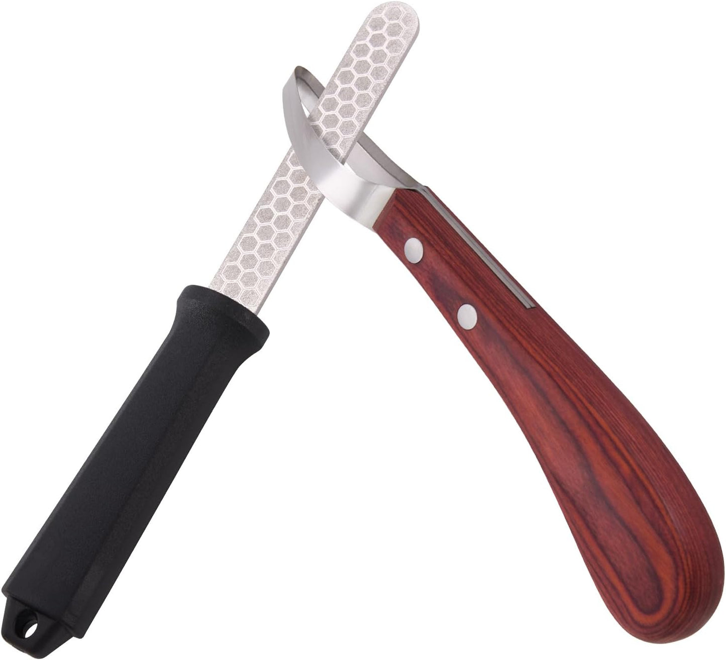 Cuchillo pezuña acero inox varilla diamante 400/800
