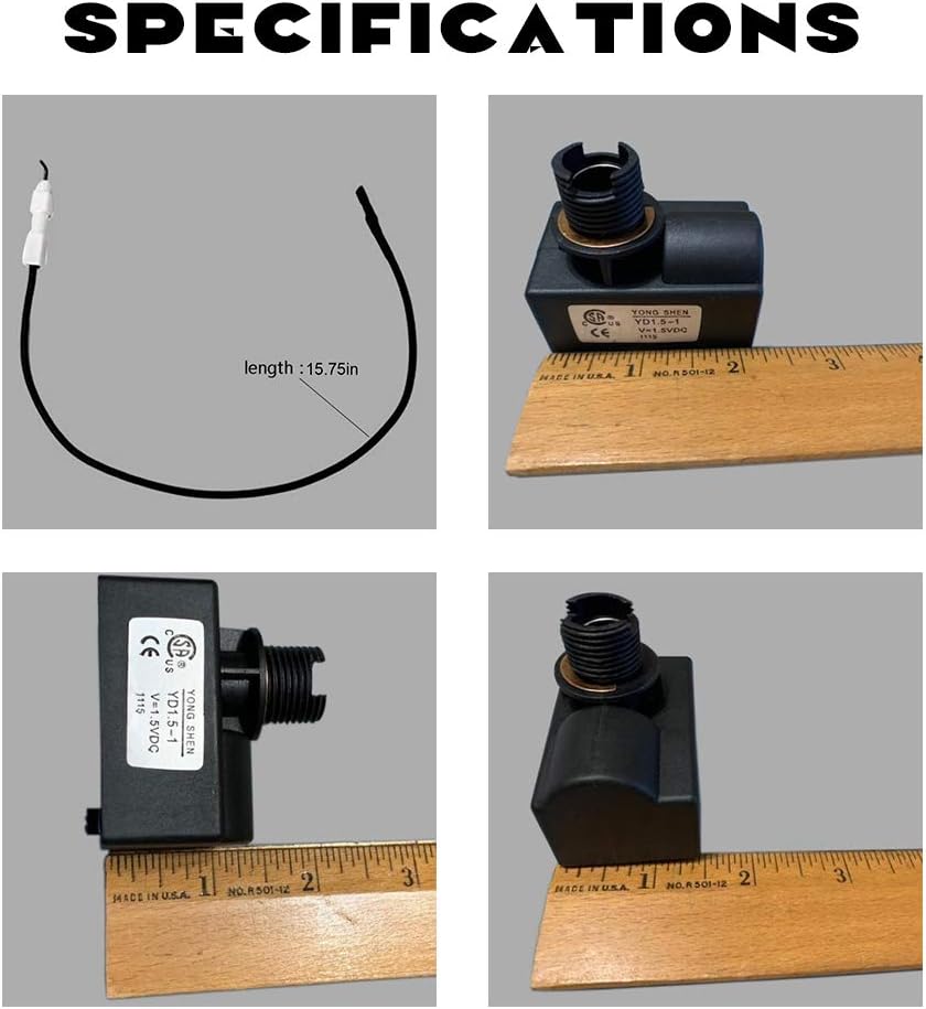 Encendedor gas patio con cable electrodo 400mm batería AAA