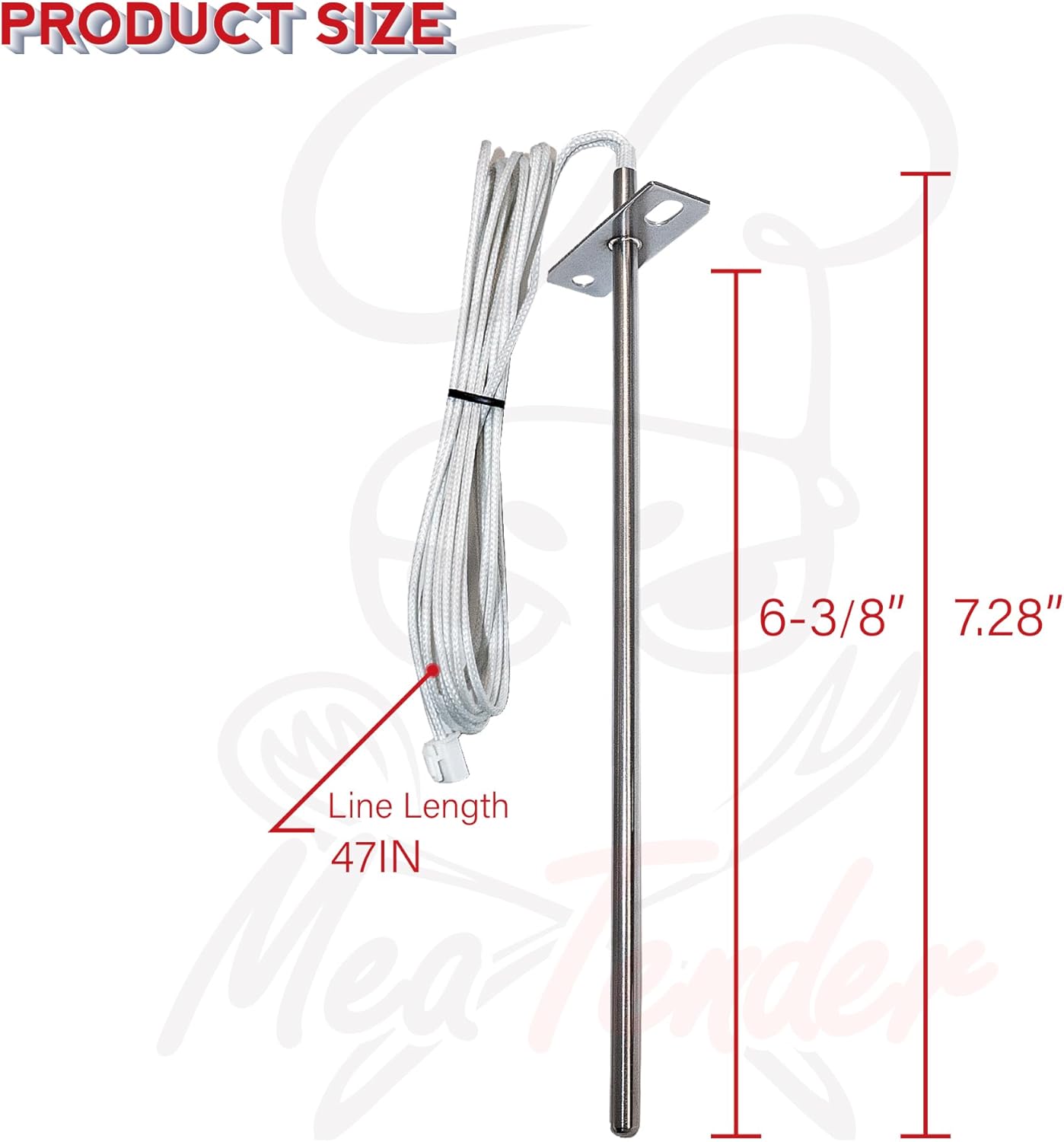 Sonda de sensor de temperatura RTD para parrillas Camp Chef PG24-44