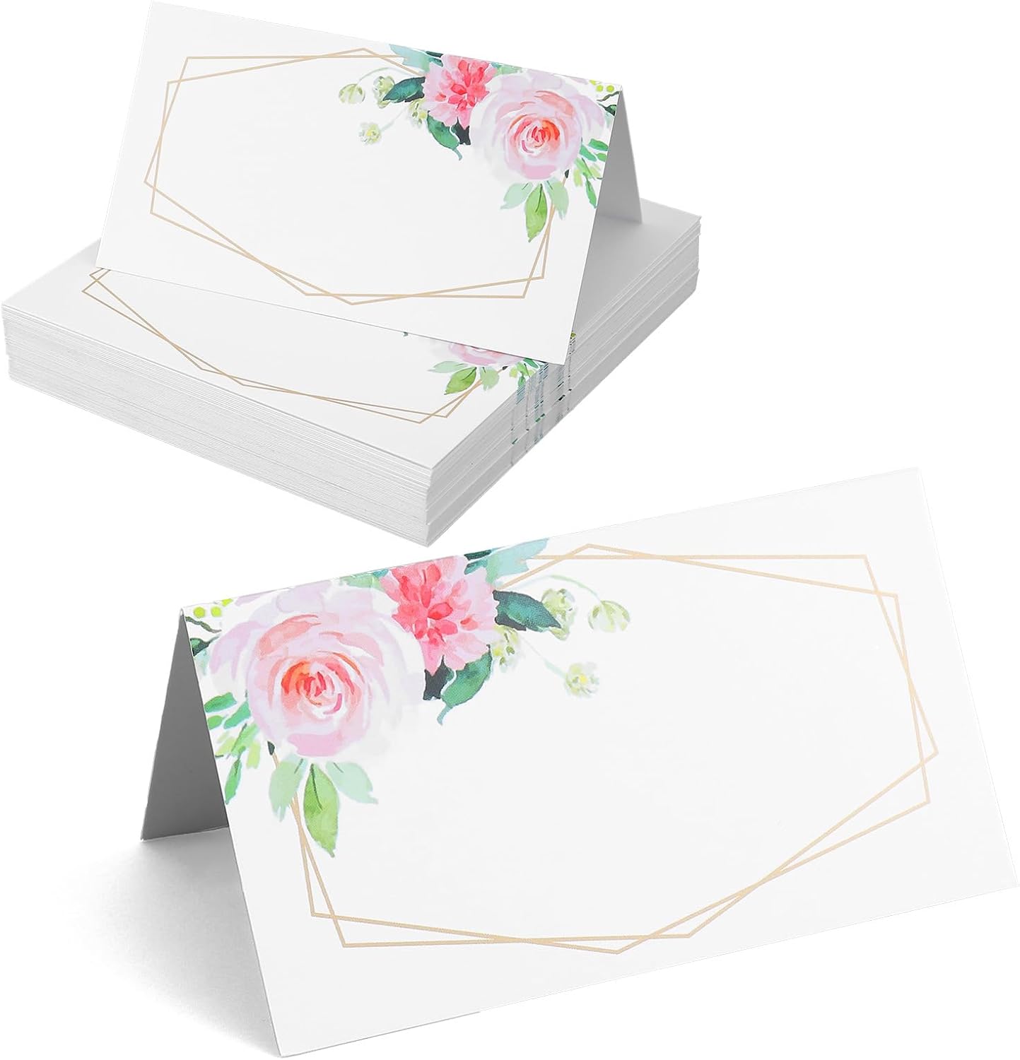 50 Tarjetas Lugar Mesa con Nombre Editable para Boda y Eventos