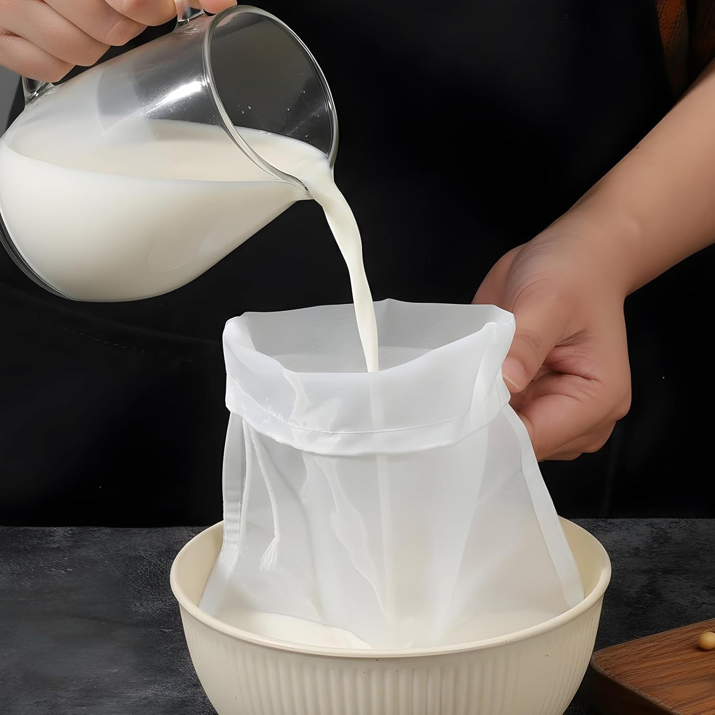 6 bolsas de malla fina para colar leche vino sidra