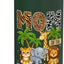 Botella agua acero inox aislada 1º cumpleaños selva