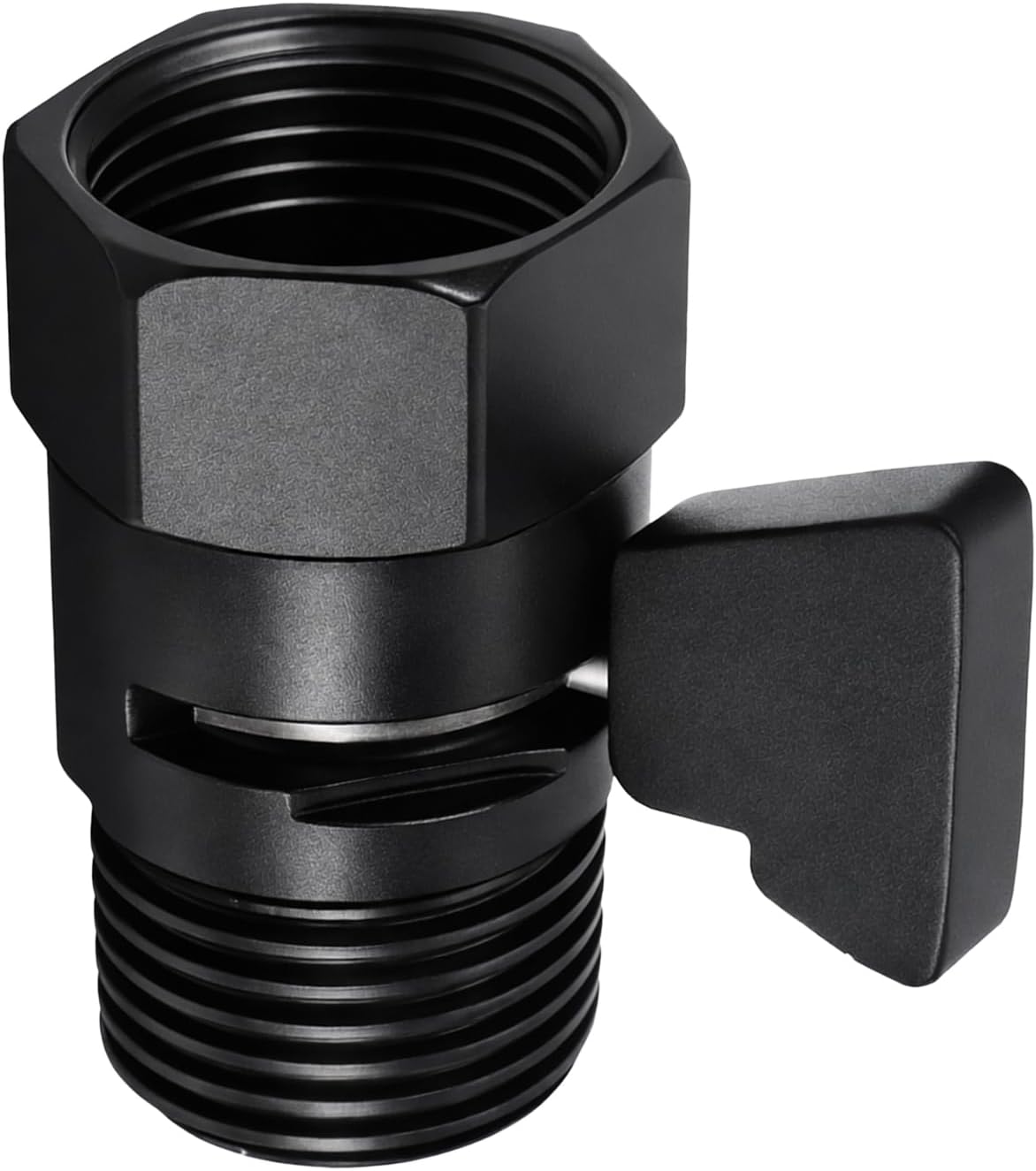 Válvula cierre ducha G1/2 control flujo latón negro