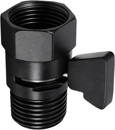 Válvula cierre ducha G1/2 control flujo latón negro
