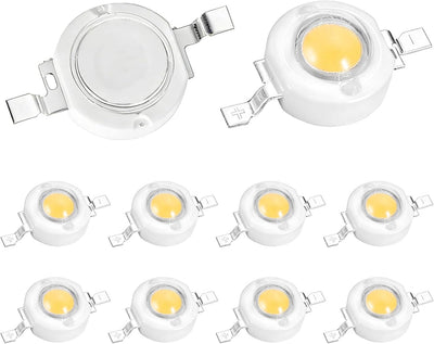 Lámpara LED COB amarilla 10 pzas para experimentos y decoración