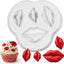 Moldes de labios de silicona para fondant y chocolate