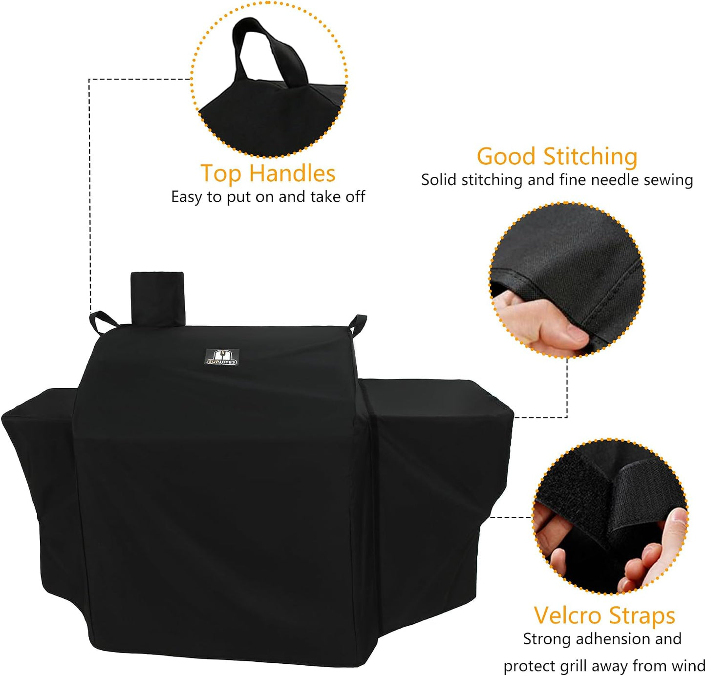 Cubierta parrilla Char-Griller Smokin' Champ 600D impermeable