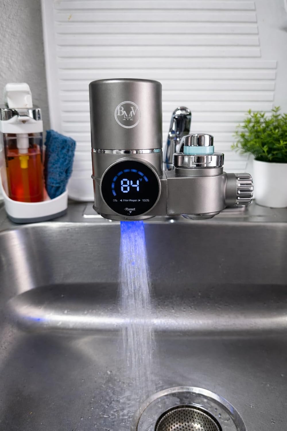 Filtro agua grifo LED temp multietapa