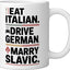 Taza Cerámica Europea para Coche Blanca