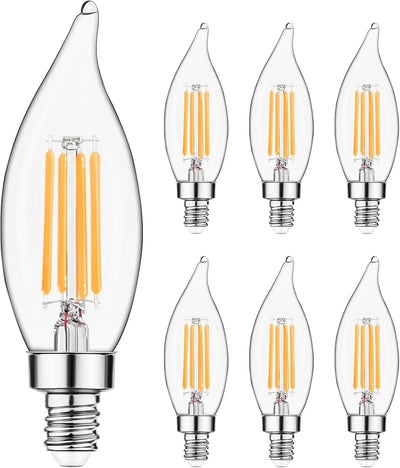 Bombilla LED E12 blanca cálida 2700K regulable 5W set 6