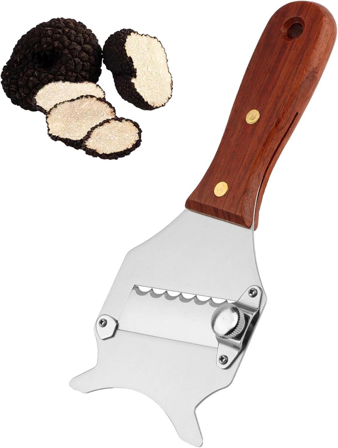 Rallador de queso y chocolate acero inox mango madera