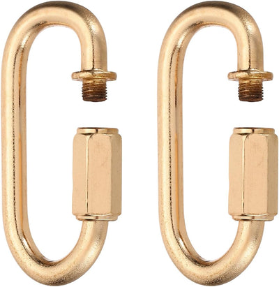 Cadena acero rápido para lámpara colgante 2 Uds dorado
