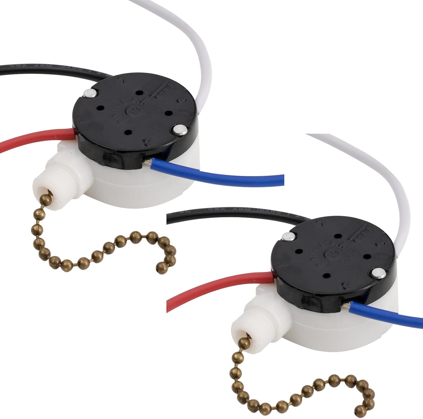 Interruptor ventilador techo Zing Ear 3 velocidades 4 cables
