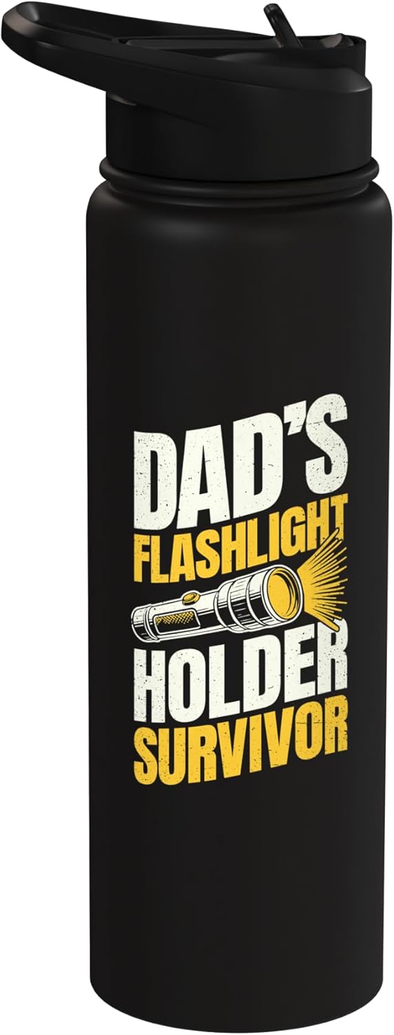 Bote de agua aislado de acero inoxidable para linterna Dad Flashlight Survivor