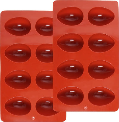 2 Moldes Silicona Huevos 8 Cavidades para Chocolate Gelatina Pascua