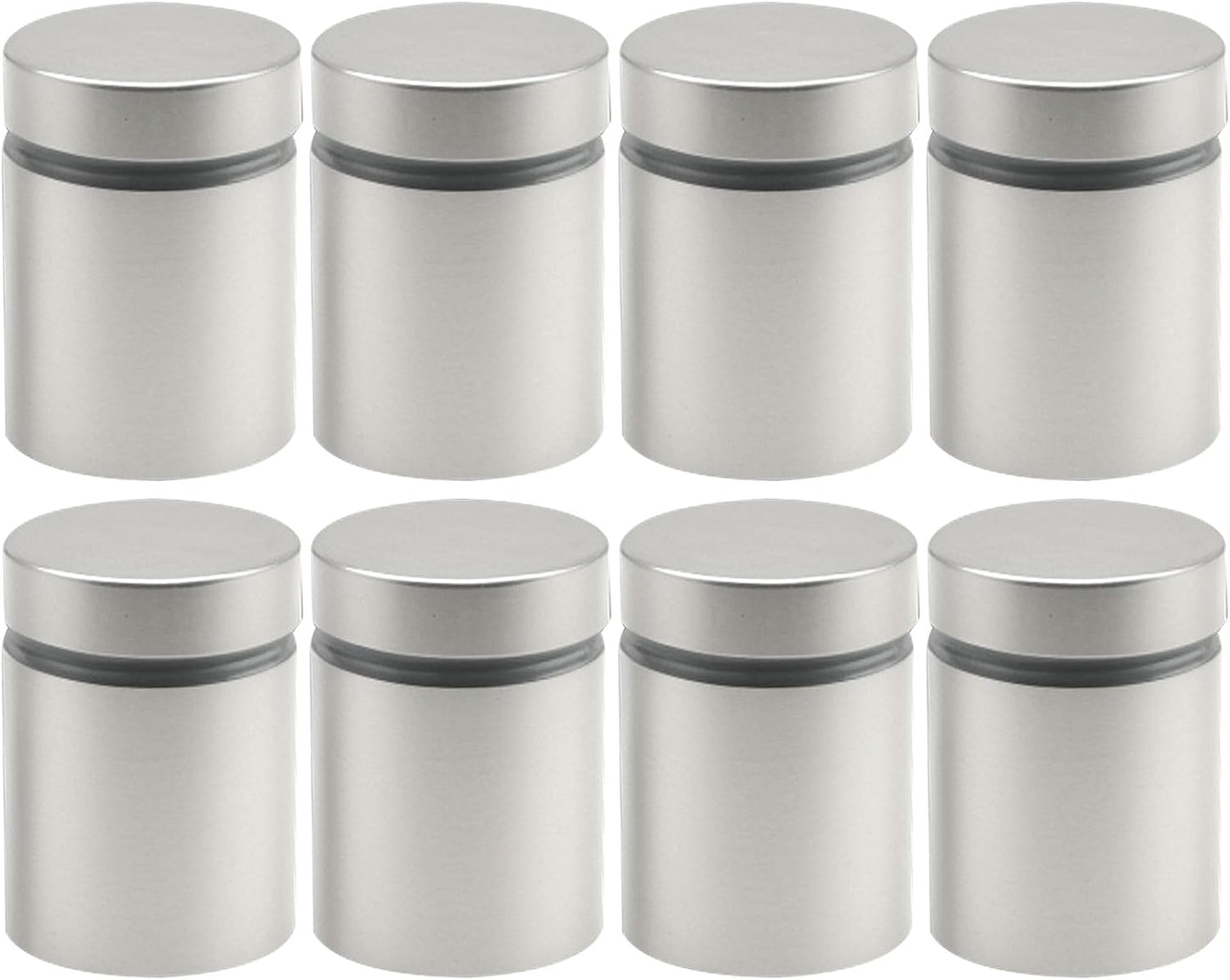 8 Pzas Tornillos Soporte Acero Inox para Paneles