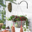 Ganchos pared 8pulg para plantas y exteriores 4uds negro