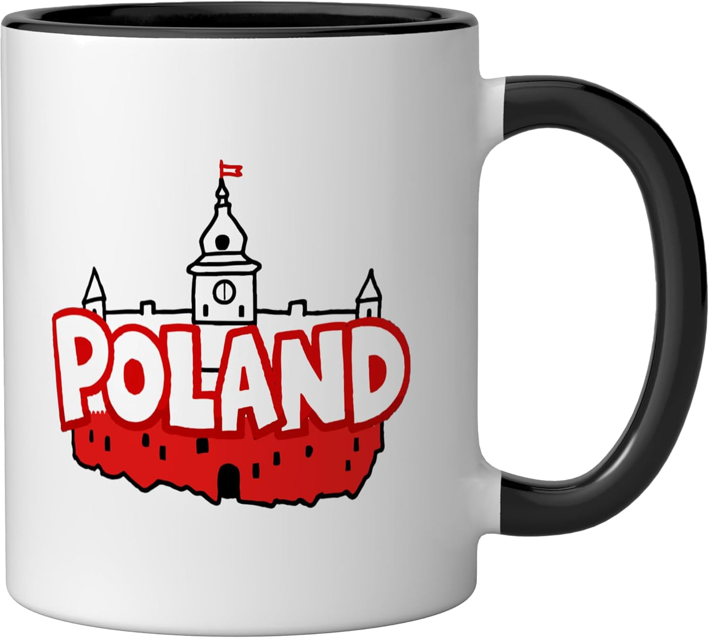 Taza Cerámica Minimalista para Viaje Negro/Blanco