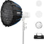 Caja luz plegable Bowens 60 modificador suave