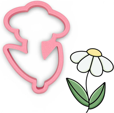 Cortador de galletas de flores de margarita para día de la madre y golosinas temáticas