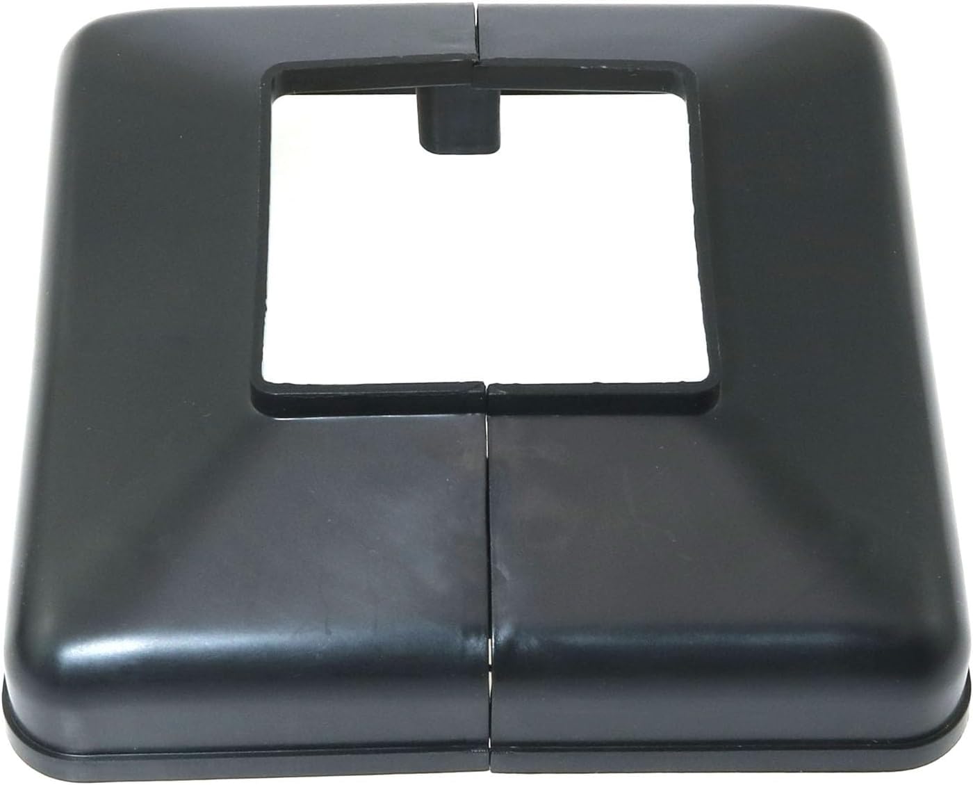 4 Pzas Cubiertas Riel Plástico para Barandilla 50x50mm Negro