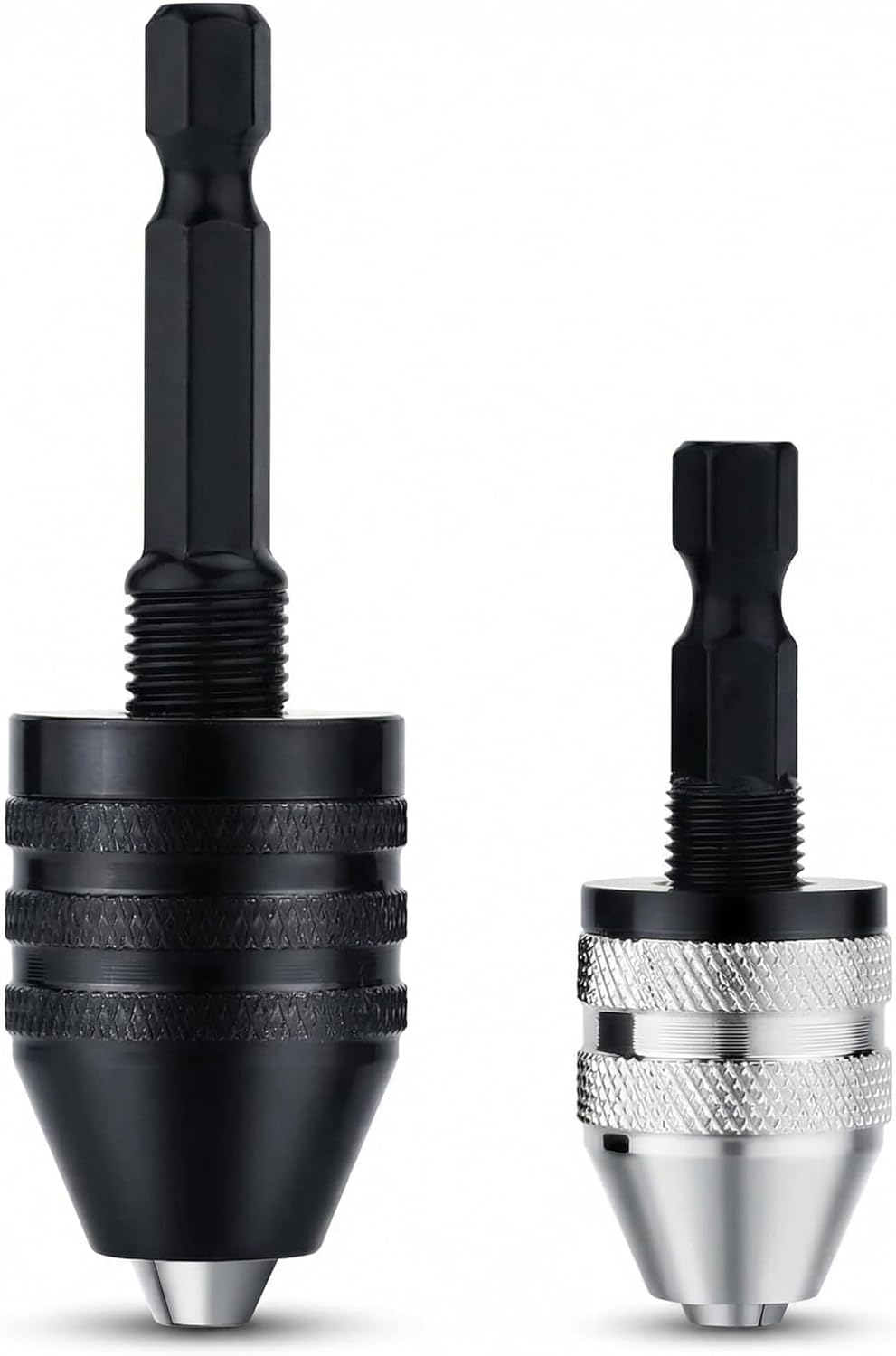 Adaptador mordaza sin llave 1/4 pulg para taladro impacto 0.3-8mm